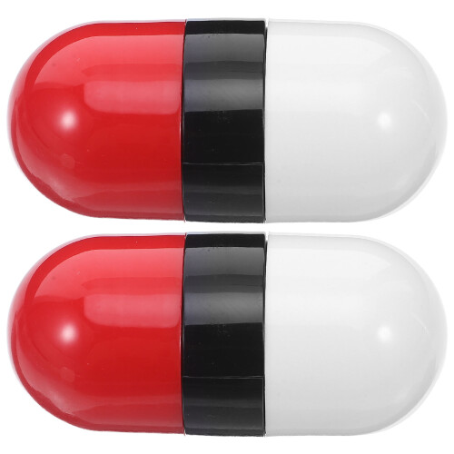 2Stk Adressblocker Roller Stempel Rot Mit
