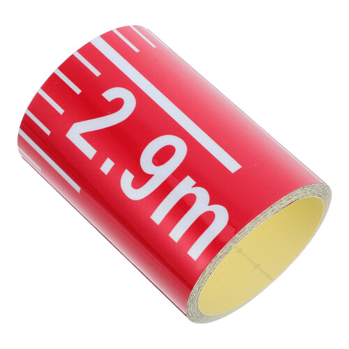 PVC Aufkleber Wasserstandsmessgerät Selbstklebend Rot