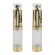 2St 15Ml Lege Gouden Oogcrème Flessen Met Massage Applicator