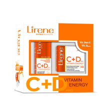 Lirene Vitamin Energy C + D Stimuserum + Day & Night Set Brightening Skincare Set for Radiance, Hydration & Skin Renewal