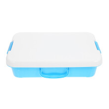 Small Blue ABS Sand Tray Portable Sandbox for Indoor Outdoor Use