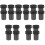20Pcs Black Positioning Workbench Pegs Durable Aluminum Planing Plugs 1