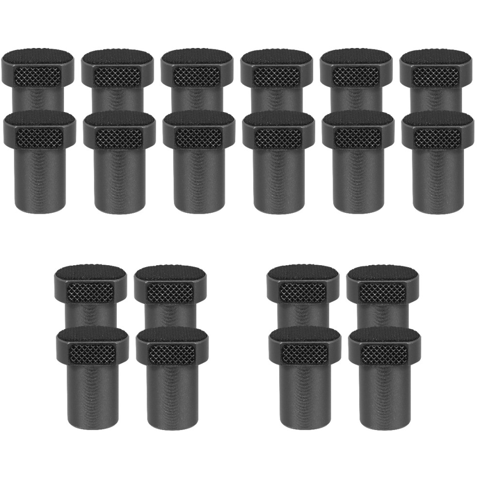 20Pcs Black Positioning Workbench Pegs Durable Aluminum Planing Plugs 3713322517602
