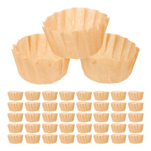 100Pcs Coffee Baking Paper Cups Nonstick Basques Cake Liners Oven Safe