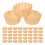 100Pcs Coffee Baking Paper Cups Nonstick Basques Cake Liners Oven Safe 1