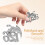 Broche Argentée Bijou Feng Shui Chance 7