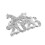 Broche Argentée Bijou Feng Shui Chance 9