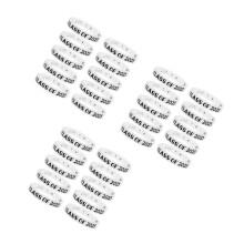 30Pcs White Silicone Graduation Wristbands Glow in Dark Class of 2025