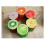 Obstfußhocker Ananas Design Mehrfarbig Faltbar 8