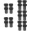 20Pcs Black Positioning Workbench Pegs Durable Aluminum Planing Plugs 11
