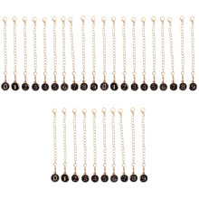 30St Zwarte Metalen Nummerbedels Ketting Decoratie En Sleutels