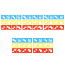 60Pcs Reusable Plastic Painting Stencils for Kids Creative Crafting