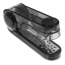 1Set Black Plastic 360 Degree Multi-Angle Stapler for Office