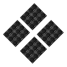 48Sets Black Wall Fasteners and False Cabinet Front Clips for Home Use