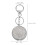 Silver Portable Pill Keychain Durable Metal Pocket Pill Organizer 2