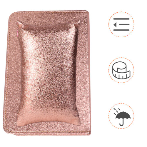 2St Gouden Handkussen PU Inklapbaar Nagelstudio Armsteun 1