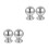 4Pièces Embouts Boules Pour Rampe Acier Inox Décoration 9