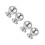 4Pièces Embouts Boules Pour Rampe Acier Inox Décoration 10