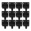 48Sets Black Wall Fasteners and False Cabinet Front Clips for Home Use 2