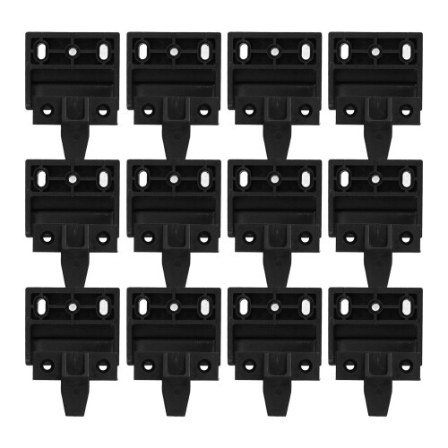 48Sets Black Wall Fasteners and False Cabinet Front Clips for Home Use 1