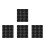 48Sets Black Wall Fasteners and False Cabinet Front Clips for Home Use 6