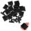 48Sets Black Wall Fasteners and False Cabinet Front Clips for Home Use 10