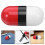 2Stk Adressblocker Roller Stempel Rot Mit 6