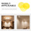 5Pcs Yellow Pet Color Changing Diffuser Film Sheets for Home Lighting 8