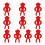10pcs Set Reusable Multifunctional Sock Cleaning Tools Monkey Clips Colorful Sock Organizers Sorters Holders Red 1