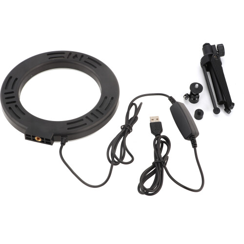 Phone Live Stream Ring Light With Dimmable3Light Modes And Adjustable Brightness Bluetooth Remote No Shadow Lighting USB Port Charge Tripod Stand