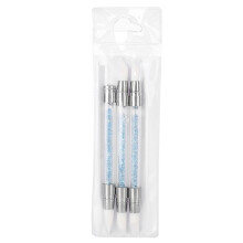 Rubber Tip Nail Brushes3D Effect Silicone Nail Tools Dual Tipped Nail Art Sculpture Pen Rhinestone Nail Polish Carving Pen Versatile Multi Uses Non