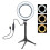 Phone Live Stream Ring Light With Dimmable3Light Modes And Adjustable Brightness Bluetooth Remote No Shadow Lighting USB Port Charge Tripod Stand 4