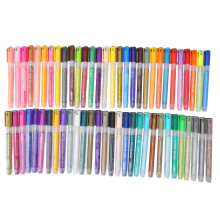Art Supplies Acrylic Paint Pens60Colors, Layerable Blendable Inks With Dual Nib Design For Rock Painting Canvas Wood Glass Ceramics