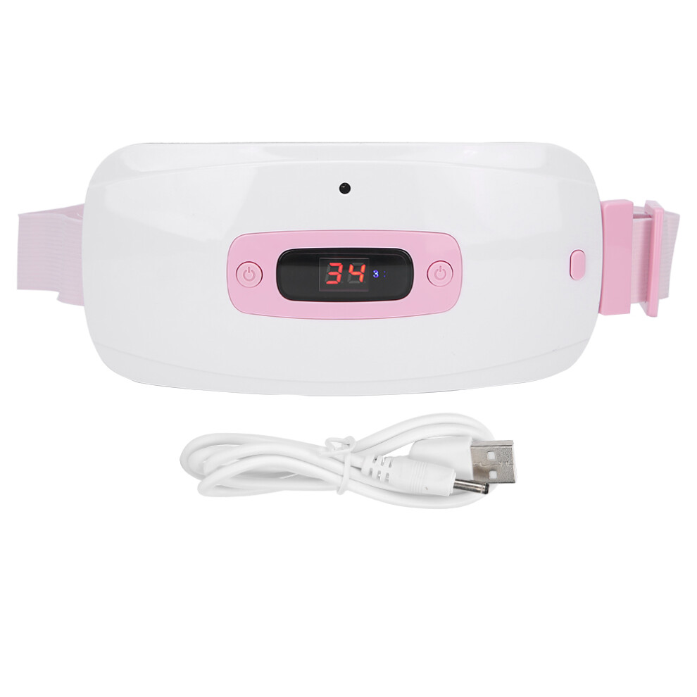 Electric Heating Pad For Period Pain Relief, Cordless Rechargeable Menstrual Heating Belt With Adjustable Heat Levels And Vibration Massage, Fast