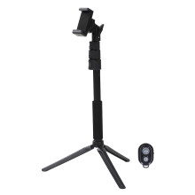 Rotation Function Tripod Stand For Video Recording Extendable Handle Wireless Remote Control Stable Base Foldable Legs Lightweight Travel Friendly