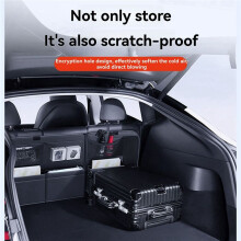 For 2021-2025 Model Y Juniper Trunk Box Storage Bag Car Accessories Leather Trunk Multifunction Backseat Storage