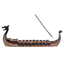 Resin Material Burners Retro Chinese Dragon Incense Stick Holder With Visual Smoke Drip Feature Hand Carved Censer Ornament For Aroma Therapy And