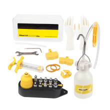 Hydraulic Disc Brake Fluid Bleeding Kit With Reusable Oil Funnel And Multi-Adapter System, Universal Fit For Shimano Sram Magura Tektro Road Mountain