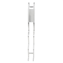 Kompakter Grillrostheber aus Edelstahl mit ergonomischem Griff im Stil einer Pfropfschere – ideal für Picknick, Camping und Grillen im Freien