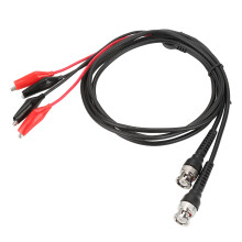 Měřicí kabel pro redukci šumu pro osciloskop, BNC Q9, koaxiální kabel s dvojitou krokosvorkou, robustní konstrukce, vhodný pro automatické