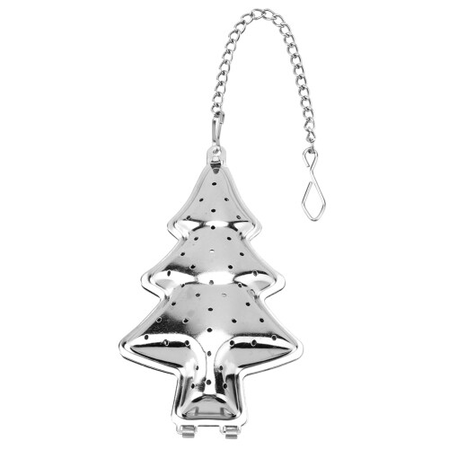 Portable Kitchen Infuser Mesh Loose Leaf Filter Stainless Steel Tea Infuser Multipack Tea Diffusers Christmas Tree Shaped Strainer With Chain Hook 2