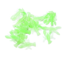 Portable Fishing Attractants Glow Worm Lures Realistic Swimming Motion Soft Plastic Baits For Night Fishing Gift For Anglers Resilient Reusable