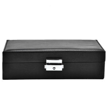Double Layer Jewelry Box With Locking Mechanism Anti Tarnish Lining Spacious Interior Organizer For Necklace Ring Earring Bracelet Travel Home Use