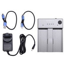 ORICO M.2 NVMe Cloner Dual Bay, Aluminium, USB-C, M.2 Duplicator Offline Clone EU-Stekker