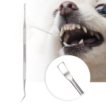 Edelstahl-Hunde-Zahnpflegegerät Zahnbelag-Entferner, langlebig