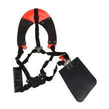 Soft Padded Shoulder Strap With Universal Attachment, String Trimmer Full Harness Heavy Duty Garden Tool Strap Featuring Double Standard Shoulder