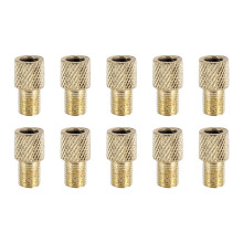 Valve Conversion Adapter for Bicycle Tires, Convert Presta to Schrader Pump Connector with Rubber Ring, Fit All Vehicles Durable Corrosion Resistant