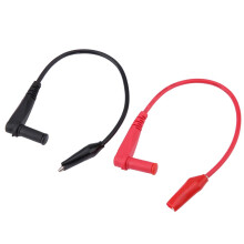 Professionelles Multimeter-Messleitungsset mit Krokodilklemmen und Messspitzen aus reinem Kupferkern – spannungsbeständig, gute Kontaktleistung,