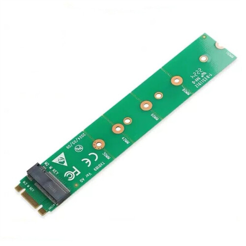 M.2 NVME Test Adapter Board Extension Card Mkey Solid State Drive Test Card 2242 to 2260 1