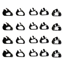 20PC Wiper Arm Sprays Pipe Buckle 1617040080 for 3008 (P84) 5008 (P87) 408X C5AIRCROSS C5X